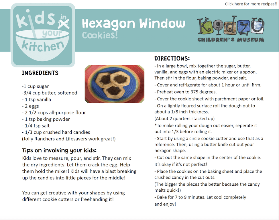 hexagon window cookies