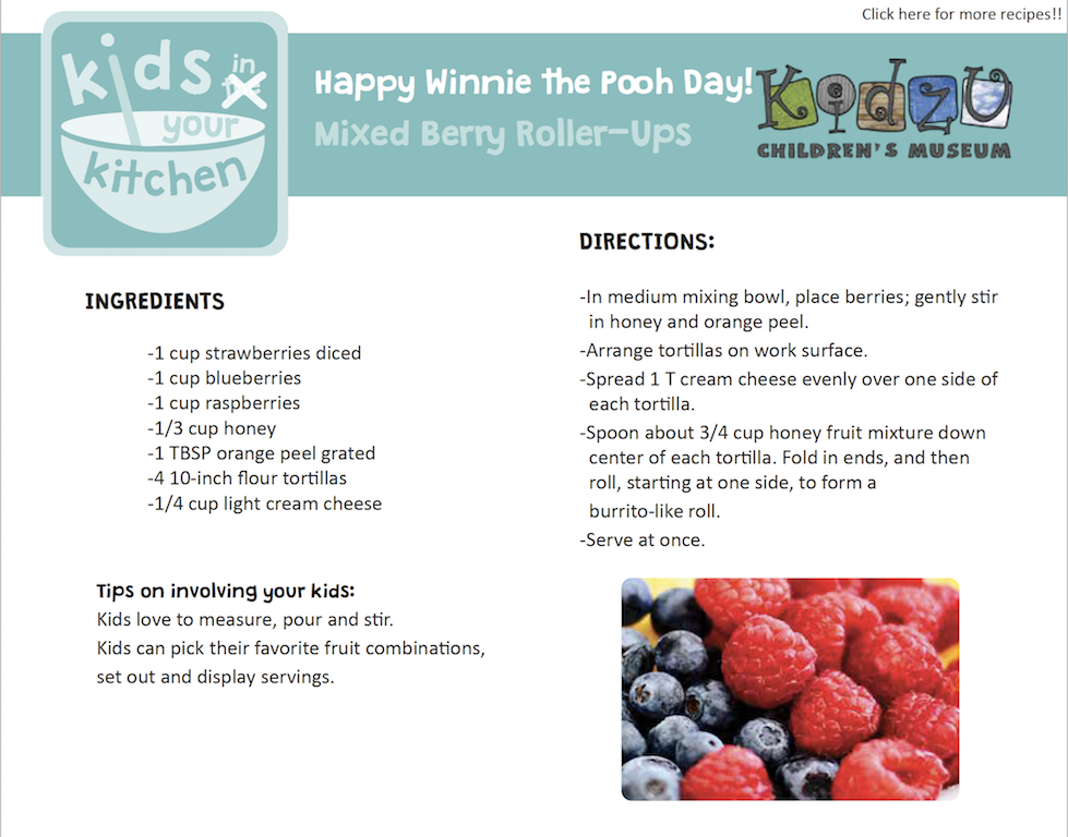 mixed berry roll ups KIYK